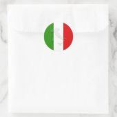 Sticker Rond Drapeau italien (Sac)