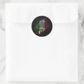 Sticker Rond Drapeau italien (Sac)