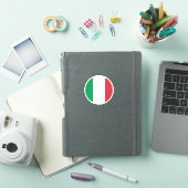 Sticker rond drapeau italien (Couverture iPad)