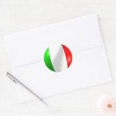 Sticker Rond Drapeau italien (Enveloppe)
