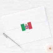 Sticker Rond Drapeau italien (1861-1946) (Enveloppe)
