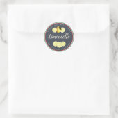 Sticker Rond Drapeau italien de Limoncello fait maison sur mesu (Sac)