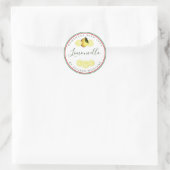 Sticker Rond Drapeau italien de Limoncello fait maison sur mesu (Sac)