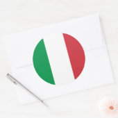Sticker Rond Drapeau italien, Drapeau italien (Enveloppe)
