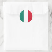 Sticker Rond Drapeau italien Italia Il Tricolore (Sac)