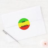 Sticker Rond drapeau, JAHSURFS (Enveloppe)