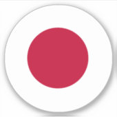 Sticker rond Drapeau Japon (Devant)
