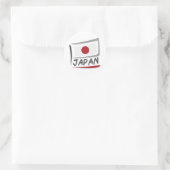 Sticker Rond Drapeau Japon Pride X (Sac)