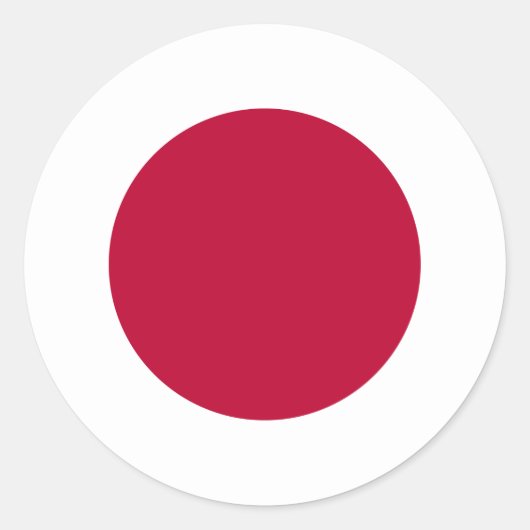 Sticker Rond Drapeau japonais (Devant)