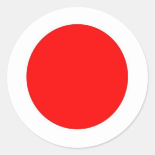 Sticker Rond Drapeau japonais