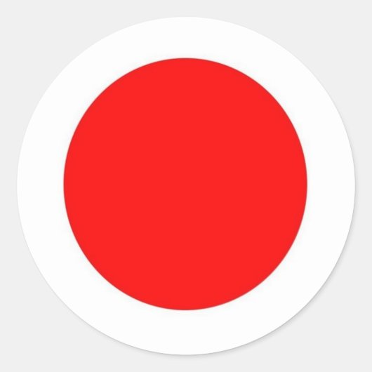 Sticker Rond Drapeau japonais (Devant)
