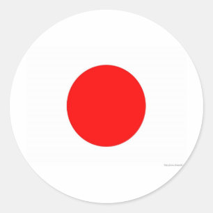 Sticker Rond Drapeau japonais
