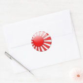 Sticker Rond Drapeau japonais 2.0 (Enveloppe)