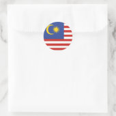Sticker Rond drapeau kuala lumpur (Sac)