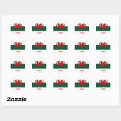 Sticker Rond Drapeau Lewis Welsh (Feuille)