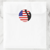 Sticker Rond Drapeau Liberty (Sac)