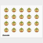 Sticker Rond drapeau lion et soleil d'Iran (Feuille)