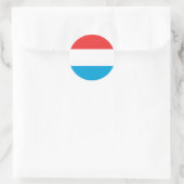 Sticker Rond Drapeau Luxembourg (Sac)