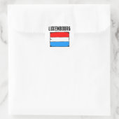 Sticker Rond Drapeau Luxembourg (Sac)