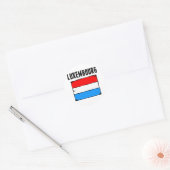 Sticker Rond Drapeau Luxembourg (Enveloppe)