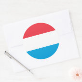 Sticker Rond Drapeau luxembourgeois, Drapeau du Luxembourg (Enveloppe)