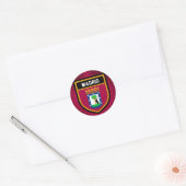 Sticker Rond Drapeau Madrid (Enveloppe)