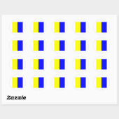 Sticker Rond Drapeau marin K (Feuille)
