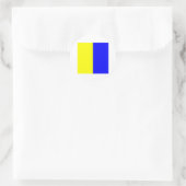 Sticker Rond Drapeau marin K (Sac)
