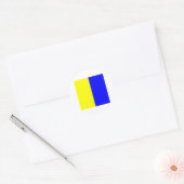 Sticker Rond Drapeau marin K (Enveloppe)
