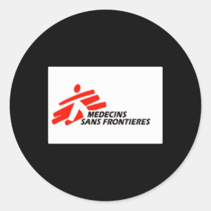 Sticker Rond Drapeau Médecins Sans Frontières