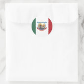 Sticker Rond Drapeau mexicain (Sac)
