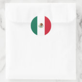 Sticker Rond Drapeau mexicain (Sac)