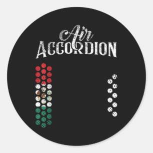 Sticker Rond Drapeau Mexicain Accordéon Drapeau Du Mexique T Ch