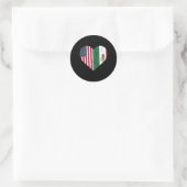 Sticker Rond Drapeau mexicain américain Drapeau mexicain (Sac)
