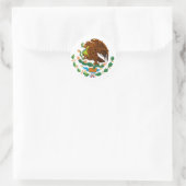 Sticker Rond Drapeau mexicain / Armoiries mexicaines (Sac)