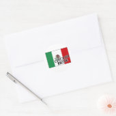 Sticker Rond Drapeau mexicain de Chicano Pride (Enveloppe)