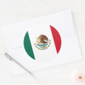 Sticker Rond Drapeau mexicain - Drapeau mexicain (Enveloppe)
