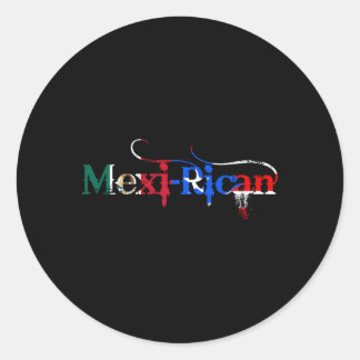 Sticker Rond Drapeau mexicain mexicain mexicain Porto Rico