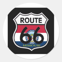 Drapeau Missouri Route 66 Bouclier
