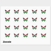 Sticker Rond Drapeau monarque de Hongrie (Feuille)