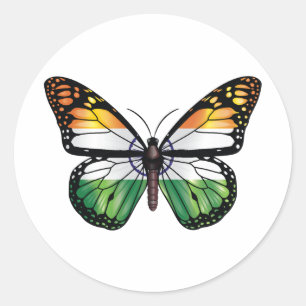 Sticker Rond Drapeau monarque indien
