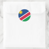 Sticker Rond Drapeau namibien (Sac)