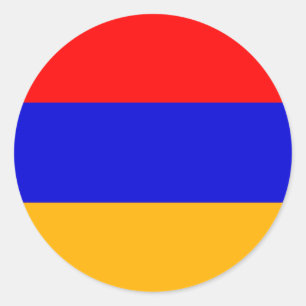 Sticker Rond Drapeau national d'Arménie