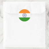 Sticker Rond Drapeau national de l'Inde Ashoka Chakra (Sac)