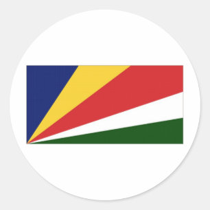 Sticker Rond Drapeau national des Seychelles