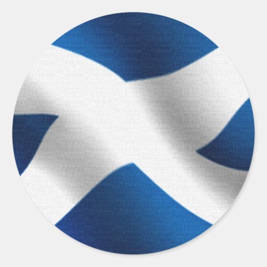 Sticker Rond Drapeau national écossais & St Andrew Patriotic (Devant)