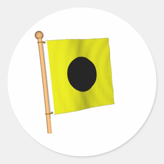Sticker Rond Drapeau nautique I (Devant)