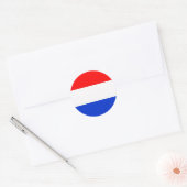 Sticker Rond Drapeau néerlandais (Enveloppe)