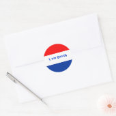 Sticker Rond Drapeau néerlandais (Enveloppe)