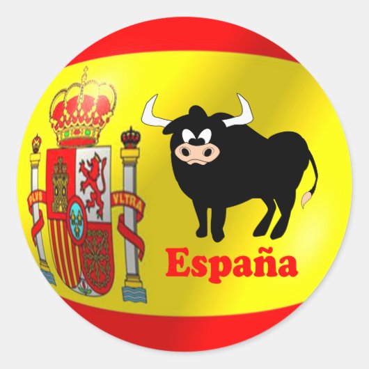 Sticker Rond Drapeau noir (Devant)